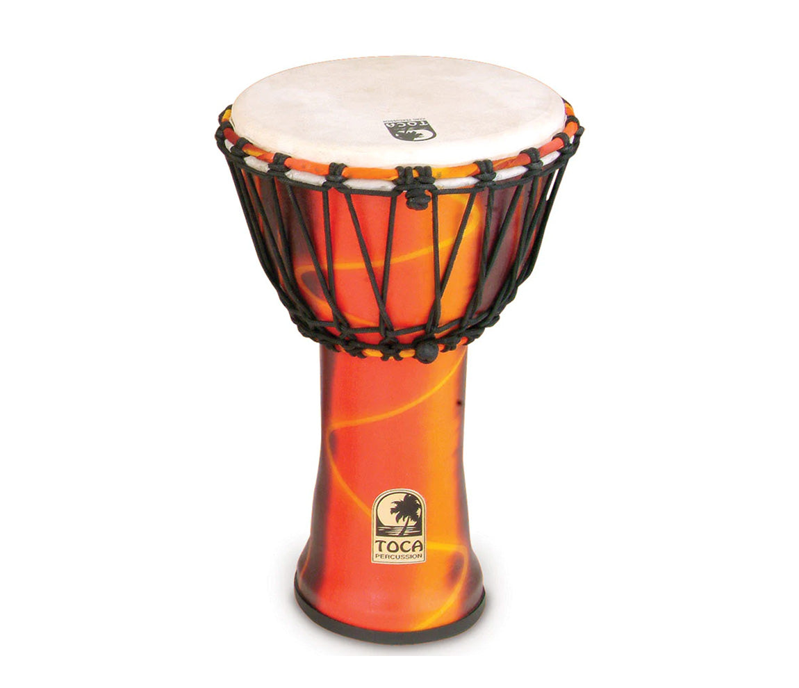 Toca Freestyle 9" Rope Tuned Djembe in Fiesta