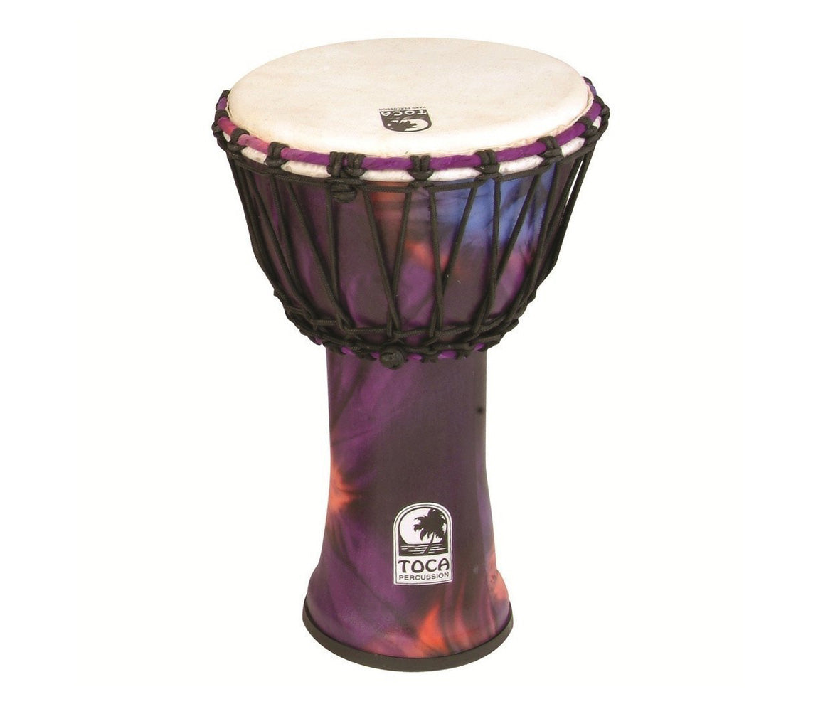Toca Freestyle 9" Rope Tuned Djembe in Woodstock Purple