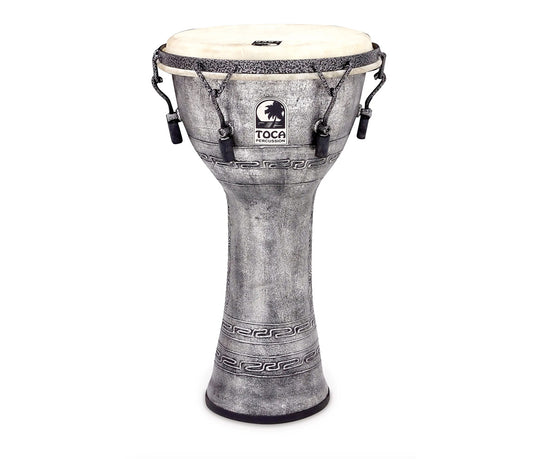 Toca Freestyle 10" Mechanically Tuned Djembe in Antique Silver