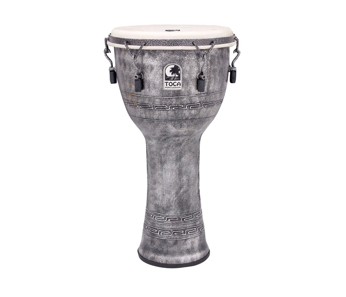 Toca Freestyle 12" Mechanically Tuned Djembe in Antique Silver