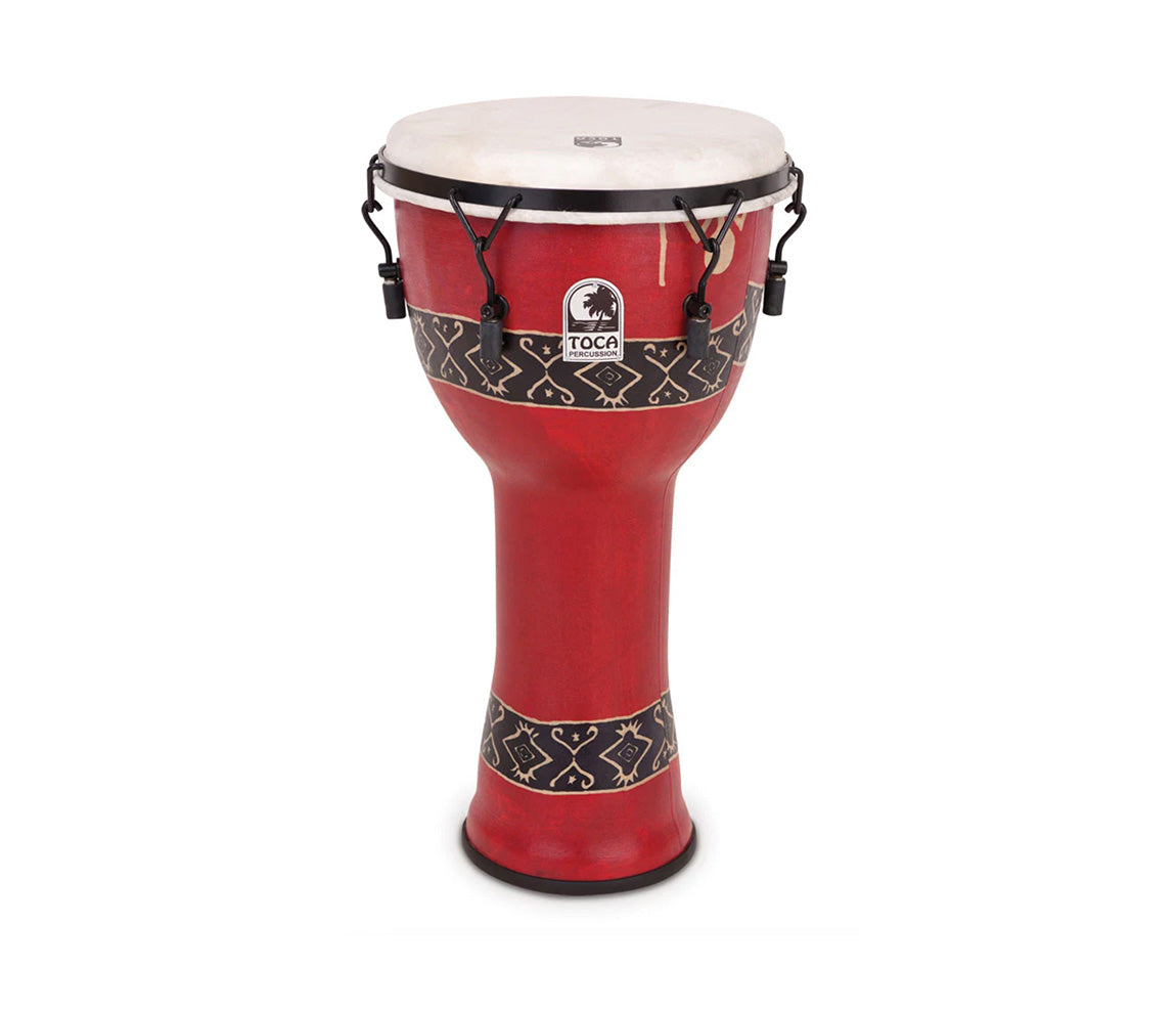Toca Freestyle 12" Mechanically Tuned Djembe in Bali Red