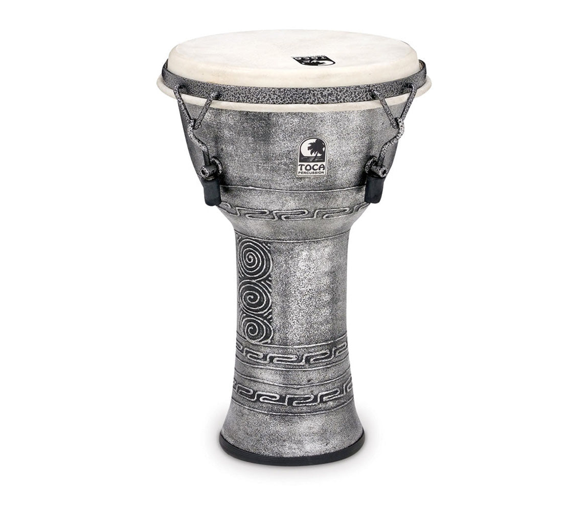 Toca Freestyle 9" Mechanically Tuned Djembe in Antique Silver