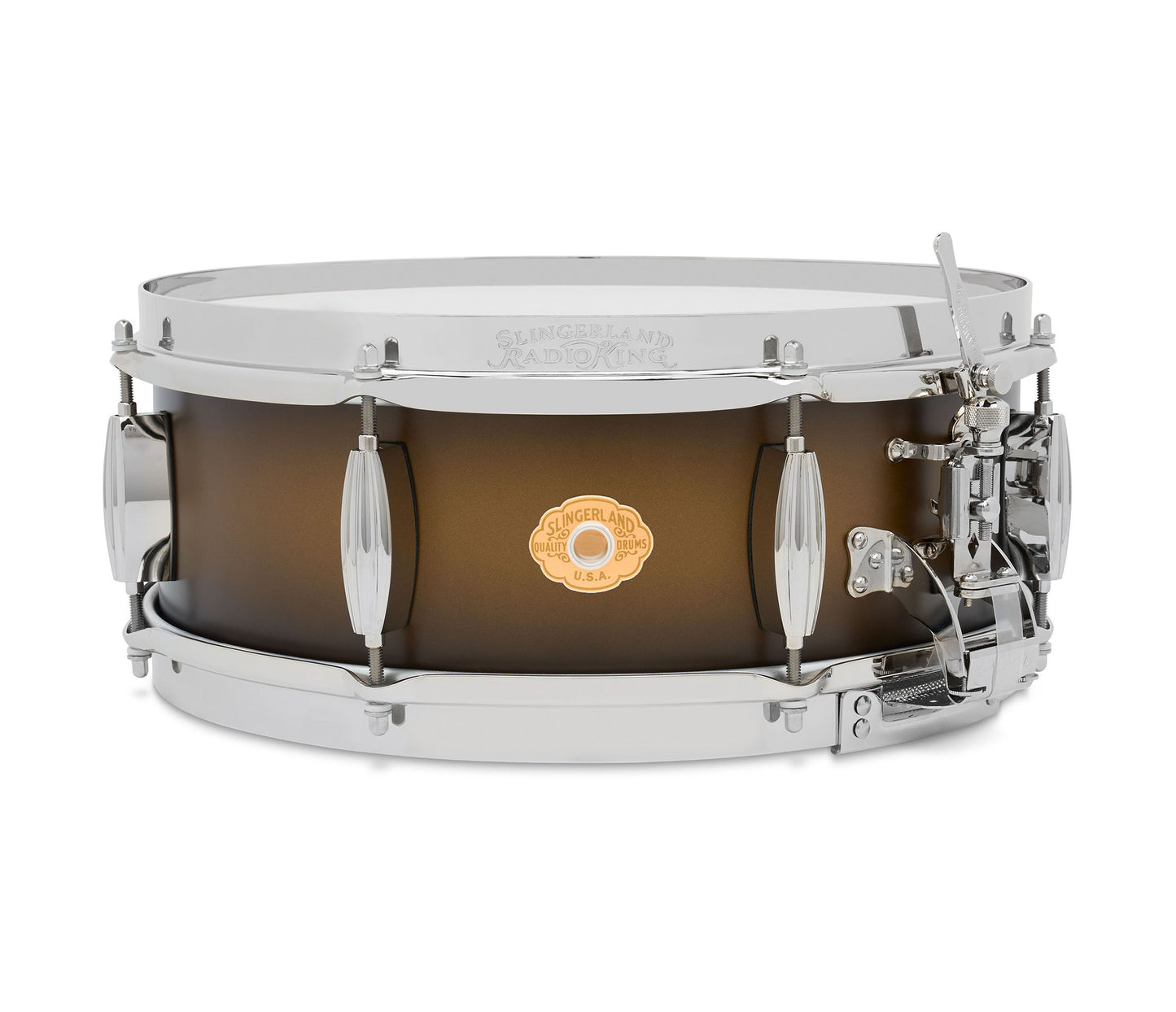 Slingerland Radio King Limited Edition 14" x 5" Snare Drum in Black & Gold Lacquer