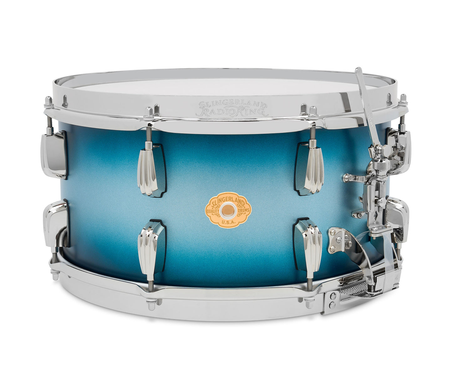 Slingerland Radio King Limited Edition 14" x 7" Snare Drum in Blue & Silver Lacquer