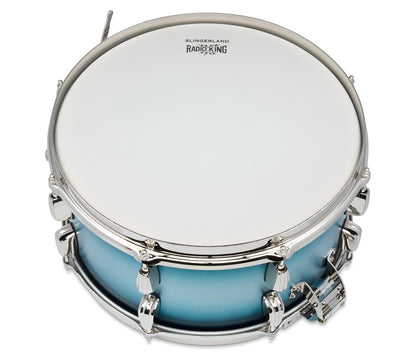 Slingerland Radio King Limited Edition 14" x 7" Snare Drum in Blue & Silver Lacquer