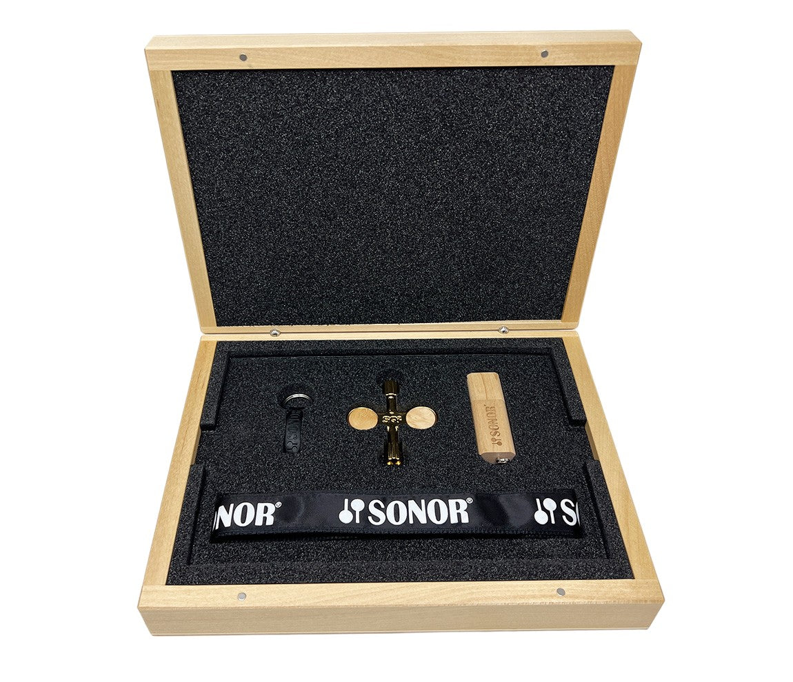 SONOR SQ2 4-piece Shell Pack in Bright Copper Sparkle