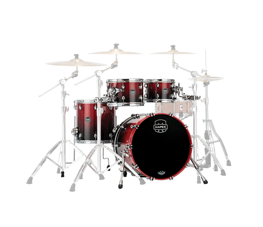 Mapex Saturn Fusion 4-Piece Shell Pack in Scarlet Fade