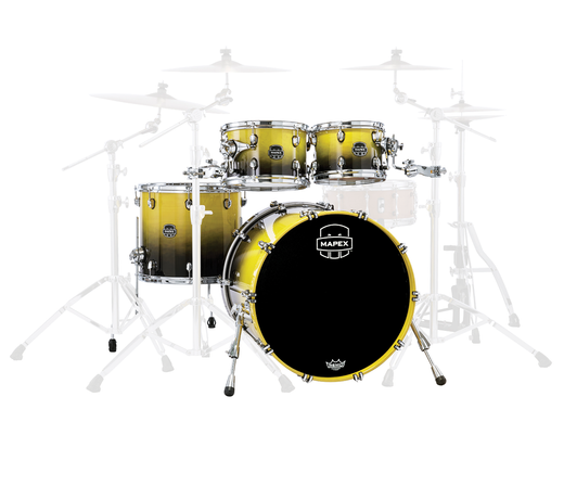 Mapex Saturn Rock Fast 4-Piece Shell Pack in Sulphur Fade