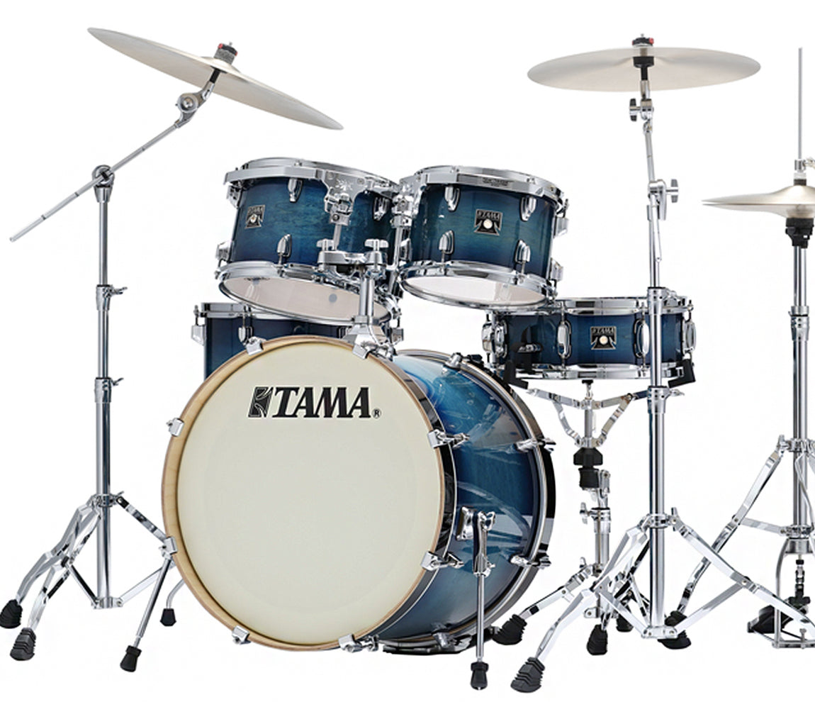 TAMA SUPERSTAR CLASSIC 5-PIECE SHELL PACK IN BLUE LACQUER BURST (20/10/12/14/14SD)