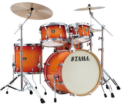 TAMA SUPERSTAR CLASSIC 20" 5-PIECE SHELL PACK IN TANGERINE LACQUER BURST (20/10/12/14/14SD)