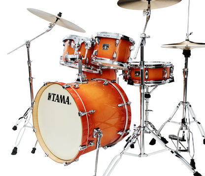 TAMA SUPERSTAR CLASSIC 20" 5-PIECE SHELL PACK IN TANGERINE LACQUER BURST (20/10/12/14/14SD)