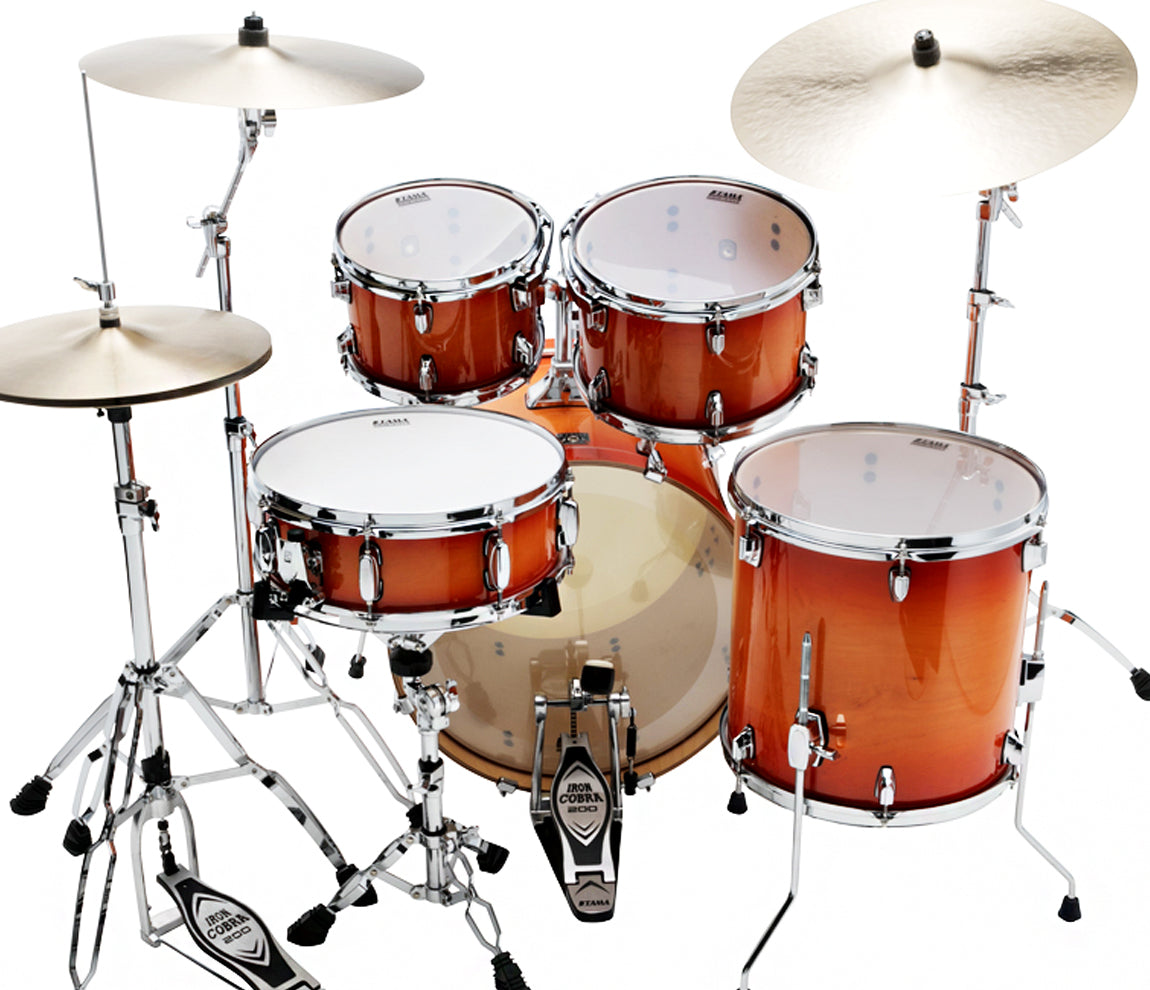 TAMA SUPERSTAR CLASSIC 20" 5-PIECE SHELL PACK IN TANGERINE LACQUER BURST (20/10/12/14/14SD)