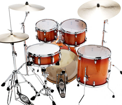 TAMA SUPERSTAR CLASSIC 20" 5-PIECE SHELL PACK IN TANGERINE LACQUER BURST (20/10/12/14/14SD)