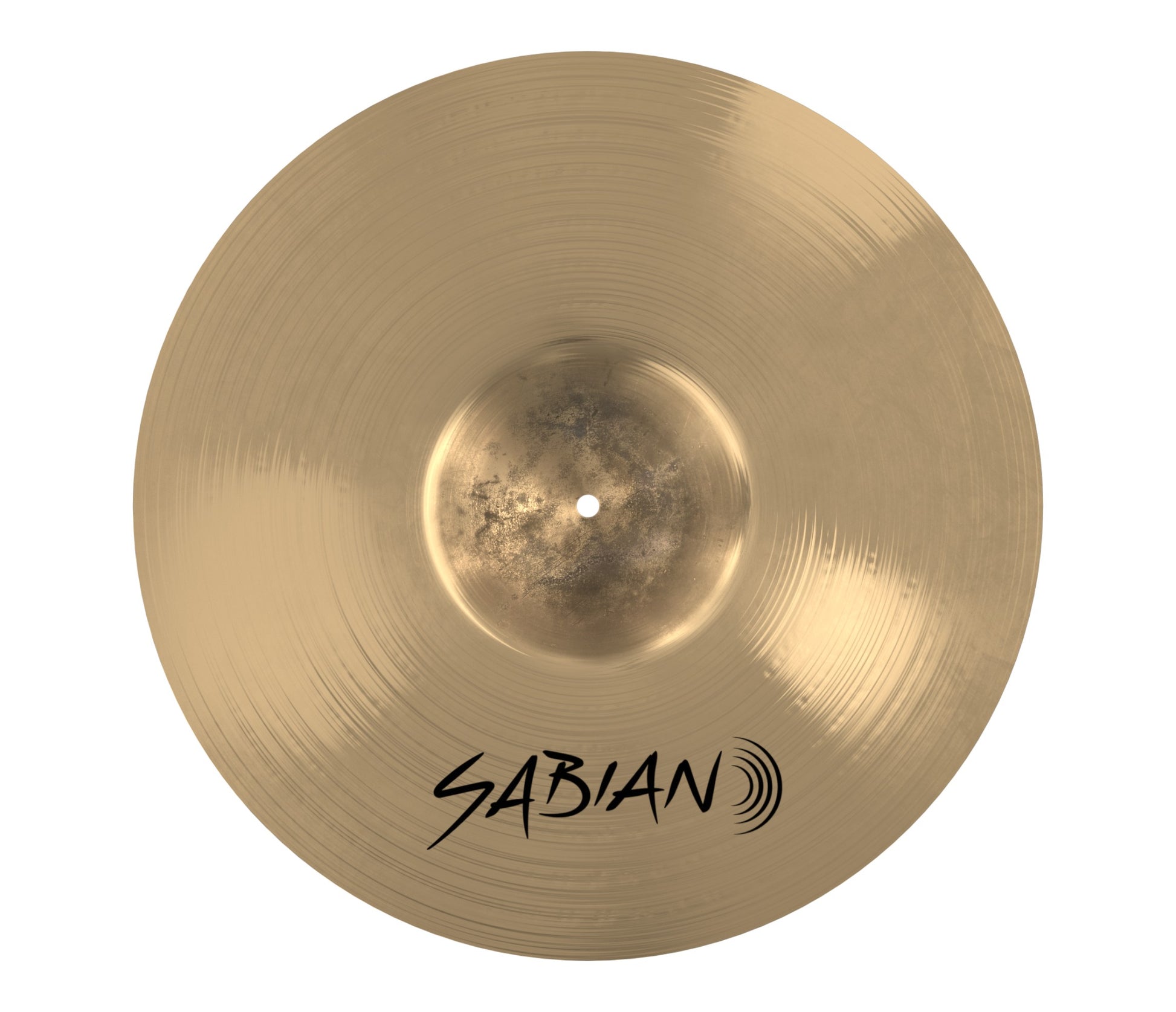 Sabian 21" AAX Power Bell Ride Brilliant Finish Rear View