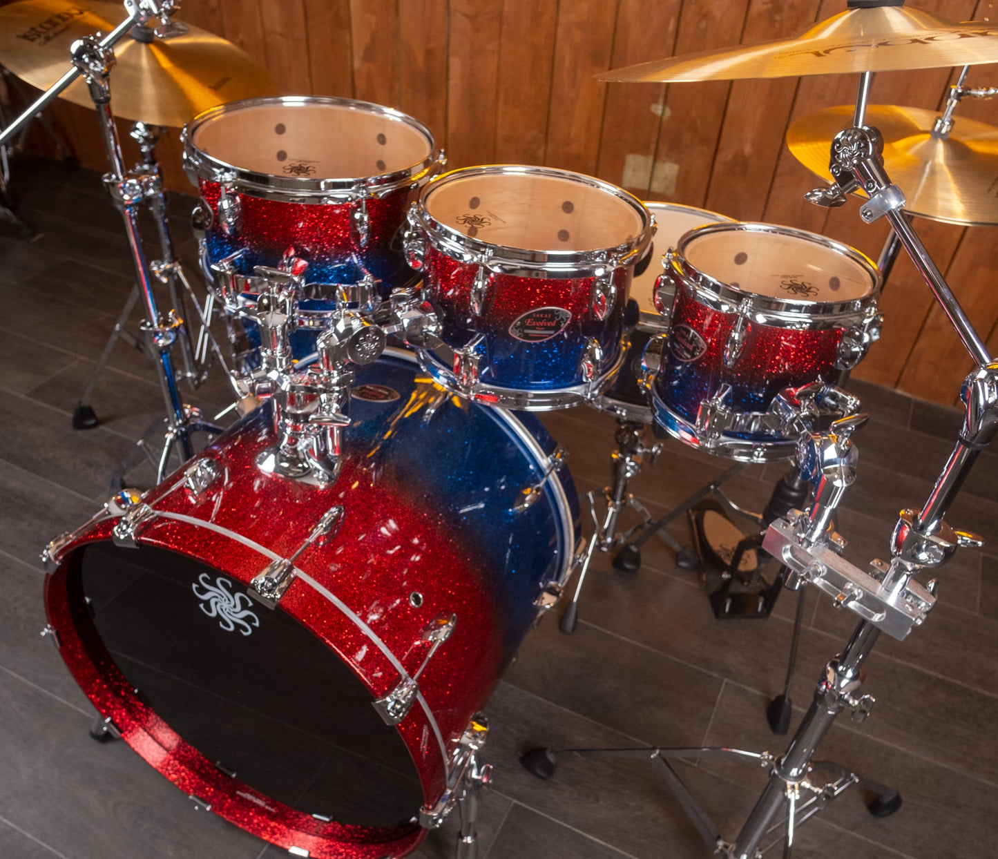 Sakae Evolved Gen2 22-inch Fire & Water Sparkle kit – overhead angle