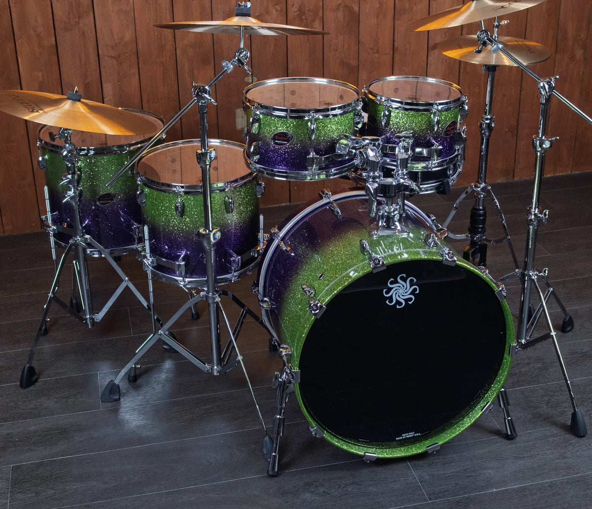 Sakae Evolved Gen2 Grapes Green to Purple Sparkle kit – three-quarter view