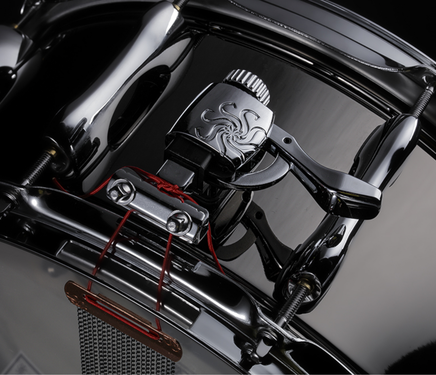 Sakae MIJ 13" x 6.5" Brass Snare Drum In Black Powder Coating