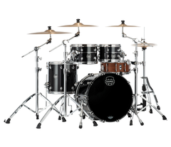 Mapex Saturn Evolution Fusion Maple 4-Piece Shell Pack in Piano Black