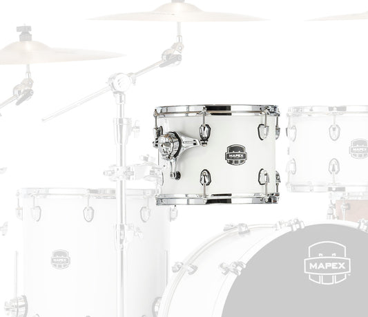 Mapex Saturn Classic 12" x 8" Tom In Satin White