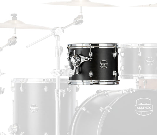 Mapex Saturn Classic 13" x 10" Tom In Transparent Satin Black