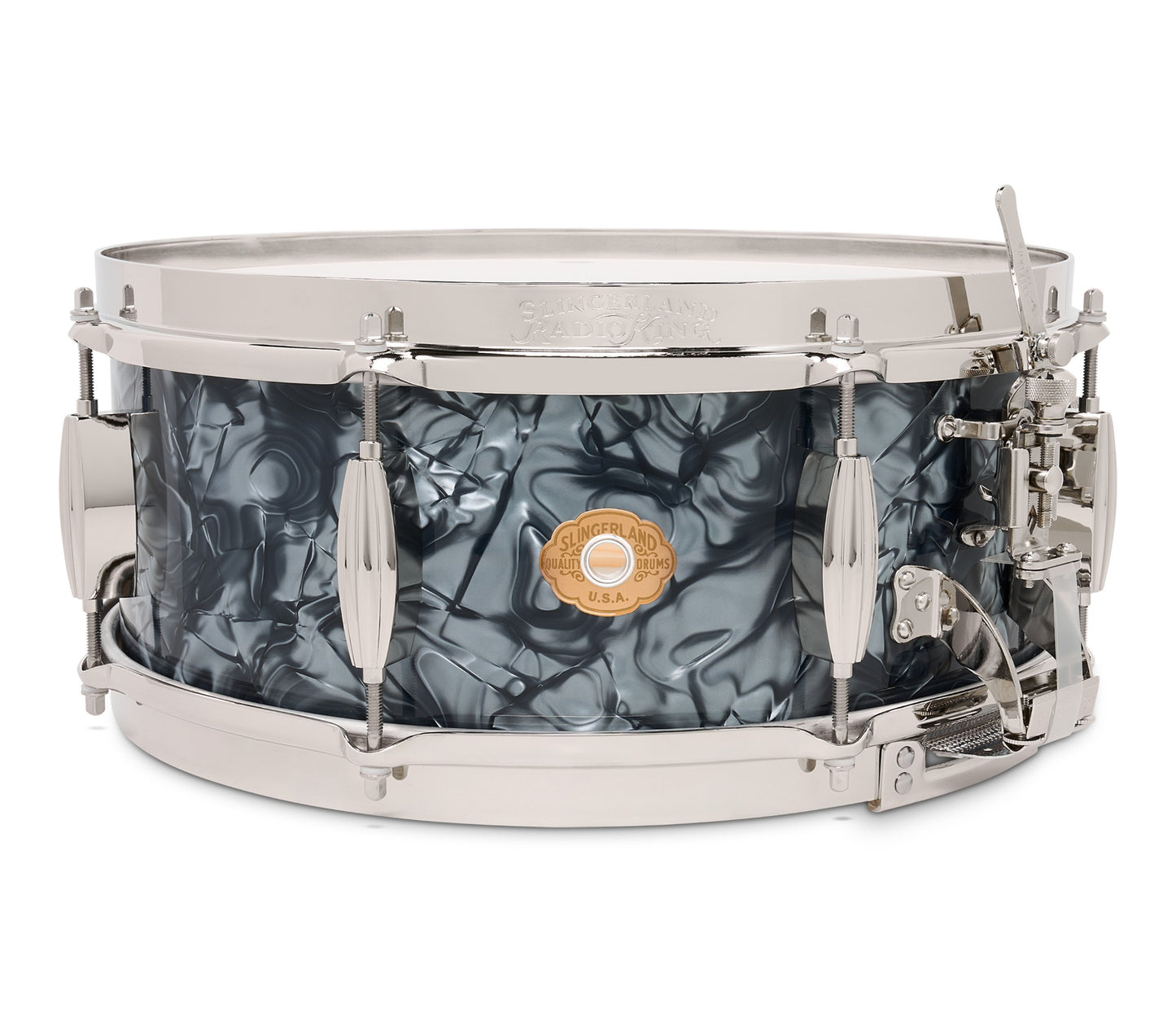 Slingerland Radio King 14" x 5.5" Snare Drum In Black Diamond Pearl
