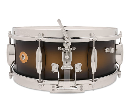 Slingerland Radio King 14" x 5.5" Snare Drum In Black and Gold Lacquer