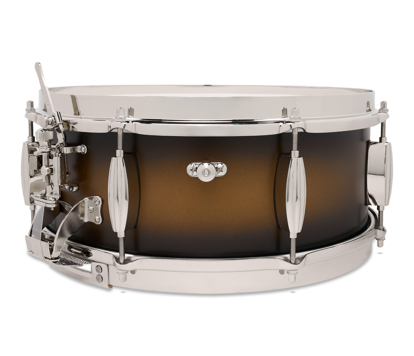 Slingerland Radio King 14" x 5.5" Snare Drum In Black and Gold Lacquer