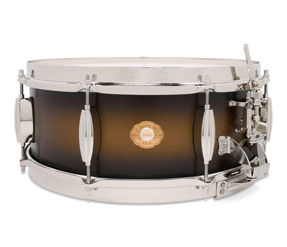 Slingerland Radio King 14" x 5.5" Snare Drum In Black and Gold Lacquer