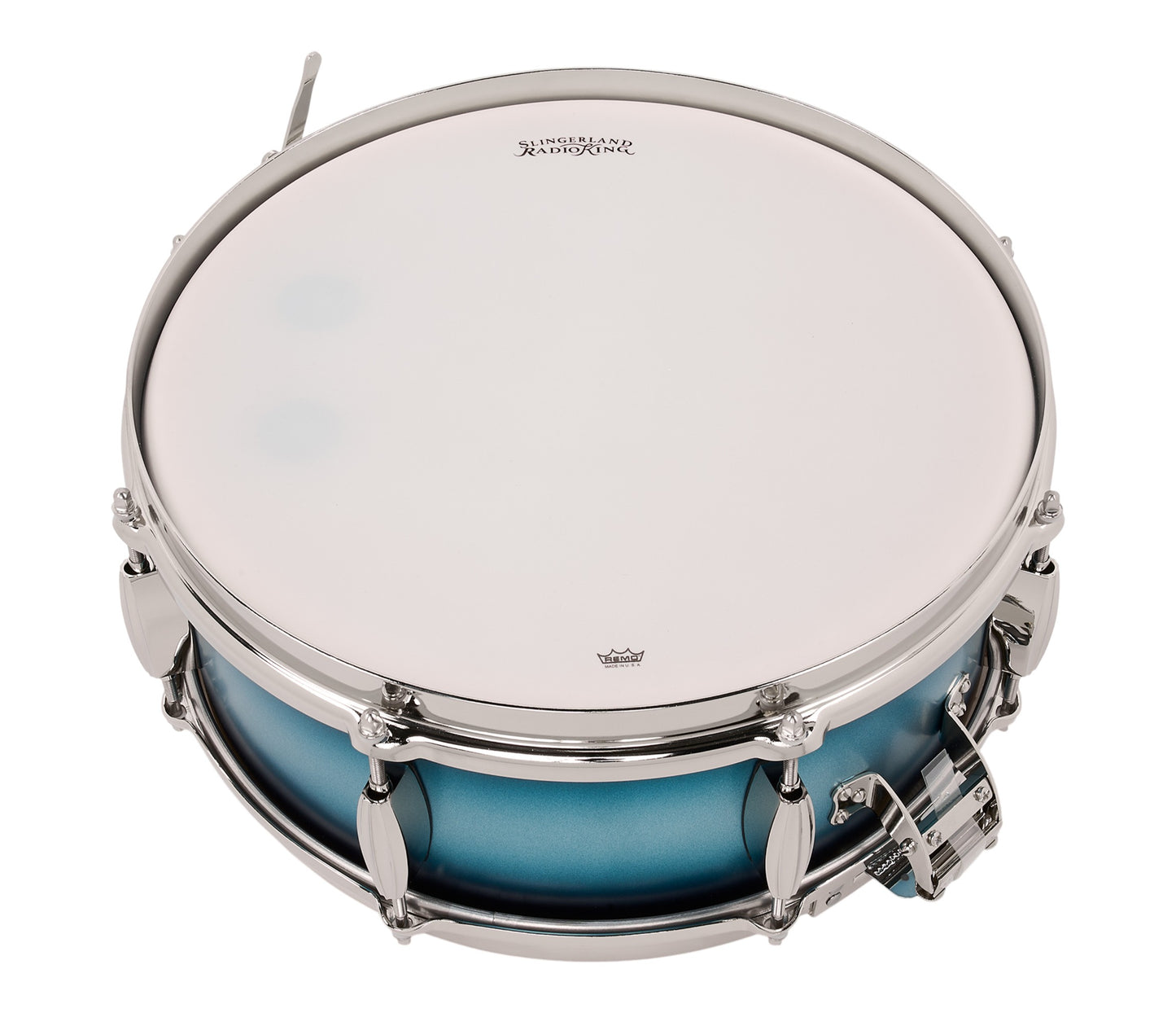 Slingerland Radio King 14" x 5.5" Snare Drum In Blue and Silver Lacquer