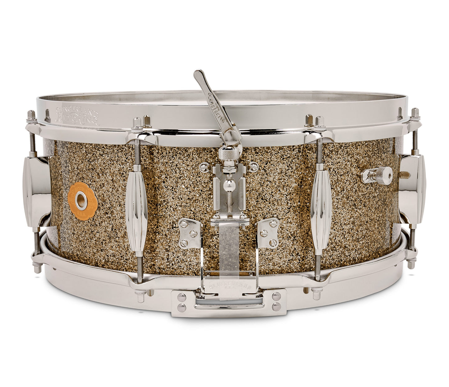 Slingerland Radio King 14" x 5.5" Snare Drum In Gold Glass