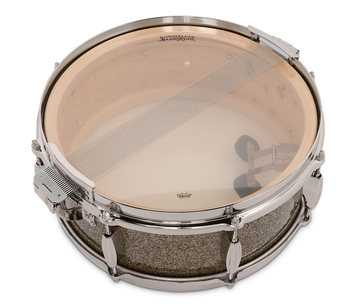 Slingerland Radio King 14" x 5.5" Snare Drum In Gold Glass