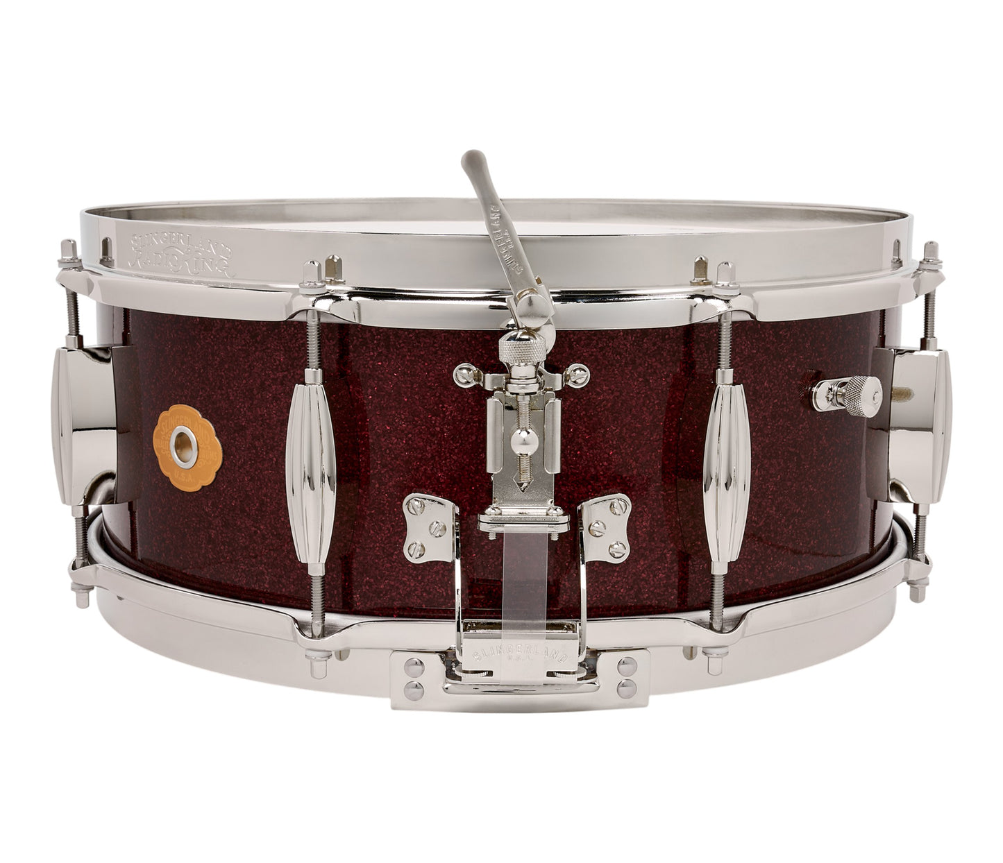 Slingerland Radio King 14" x 5.5" Snare Drum In Maroon Glass