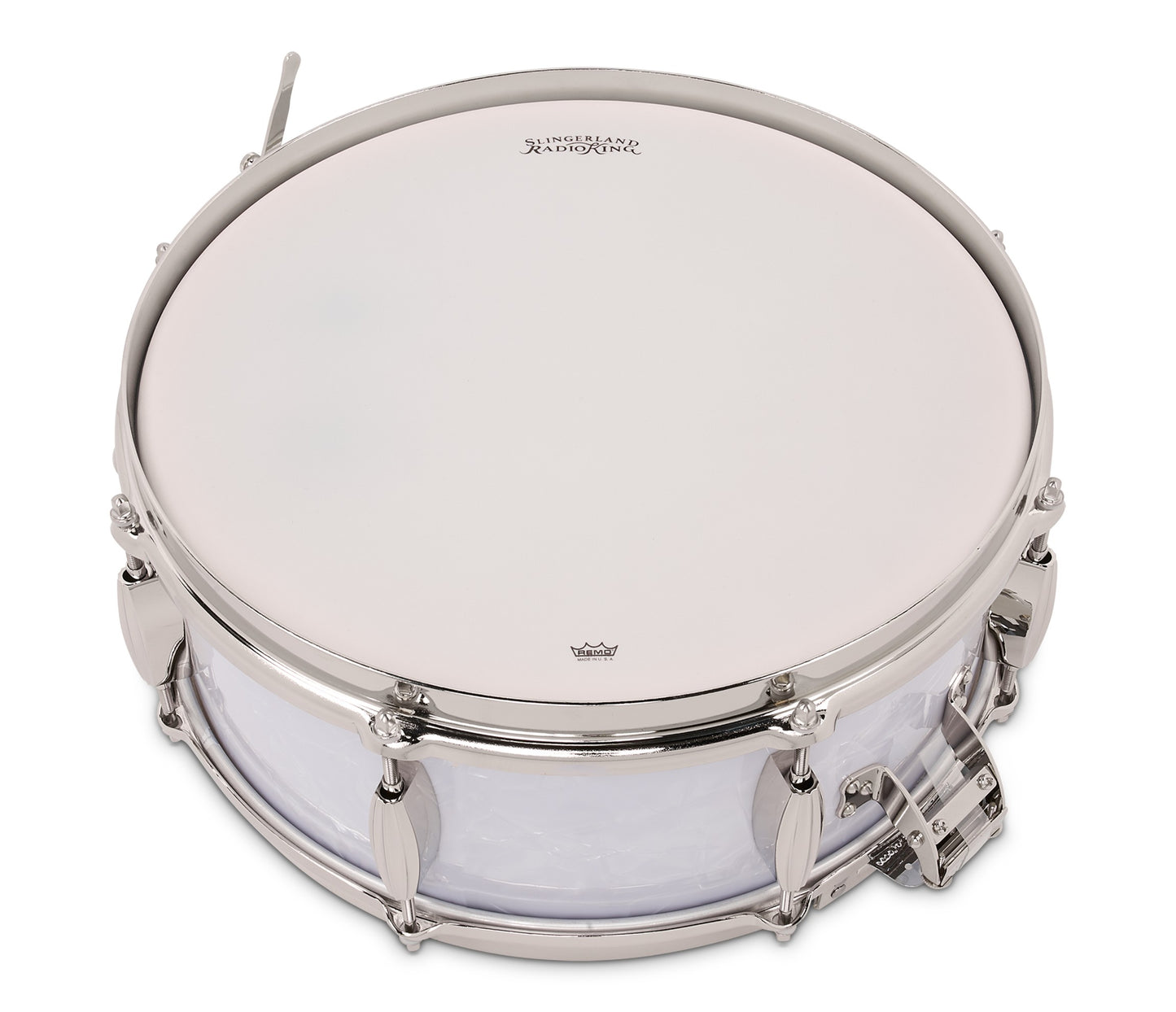 Slingerland Radio King 14" x 5.5" Snare Drum In White Marine Pearl