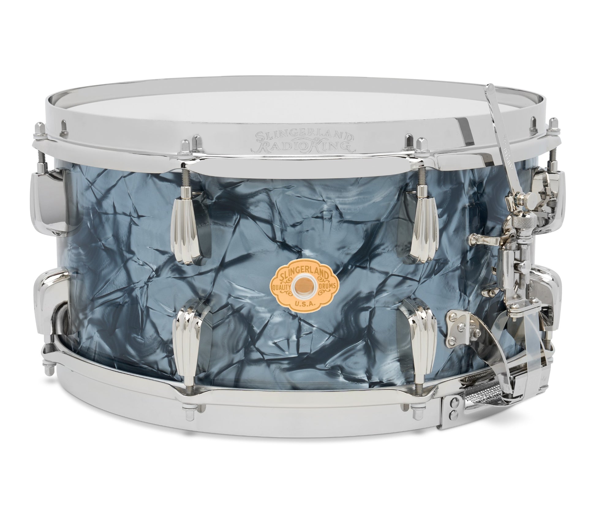 Slingerland Radio King 14" x 7" Snare Drum In Black Diamond Pearl