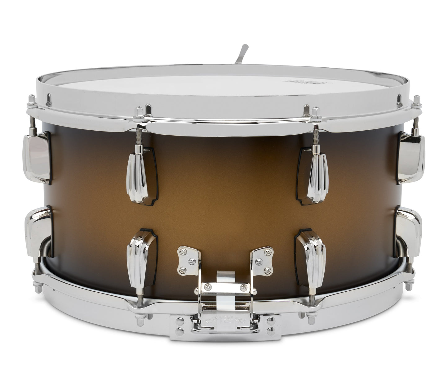 Slingerland Radio King 14" x 7" Snare Drum In Black and Gold Lacquer