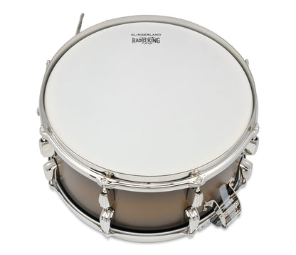 Slingerland Radio King 14" x 7" Snare Drum In Black and Gold Lacquer