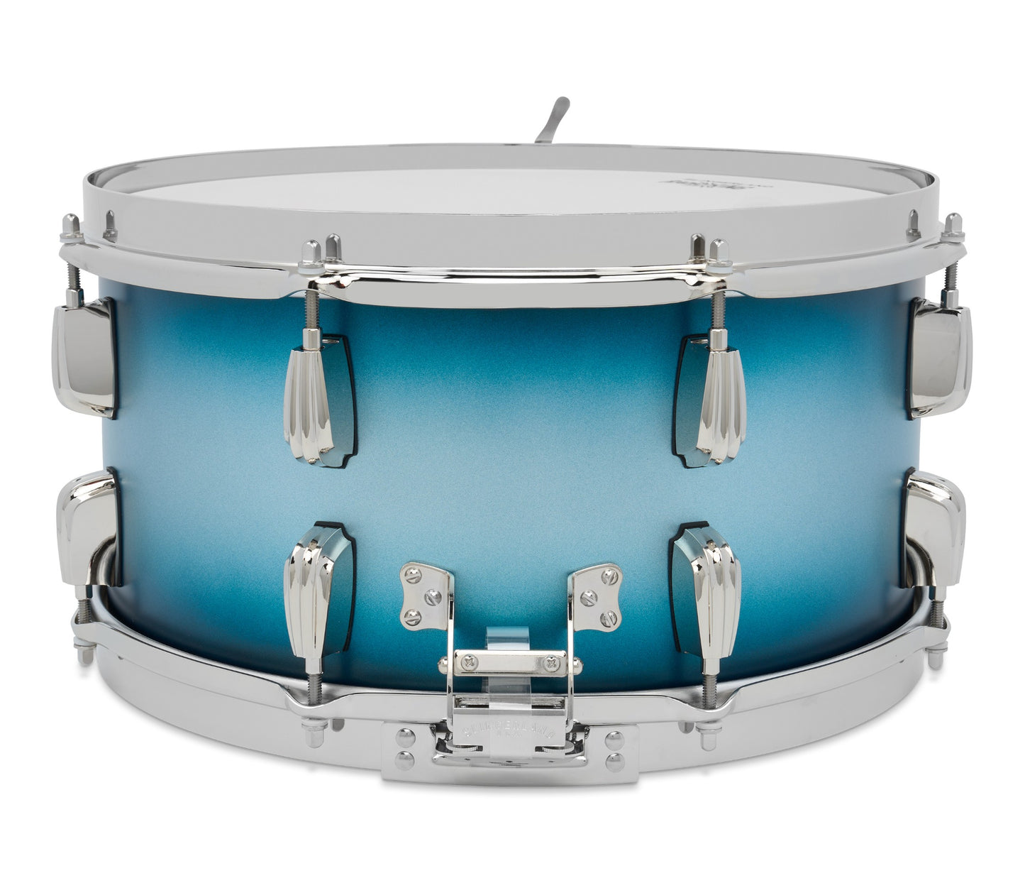 Slingerland Radio King 14" x 7" Snare Drum In Blue and Silver Lacquer