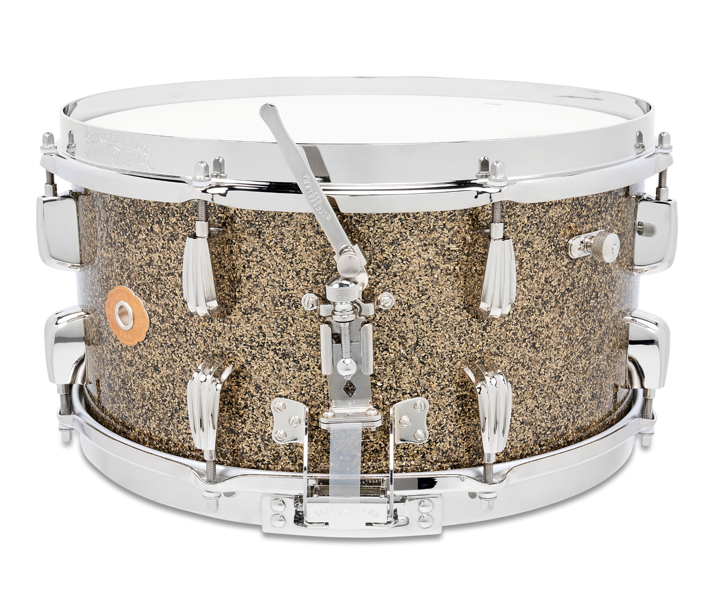 Slingerland Radio King 14" x 7" Snare Drum In Gold Glass