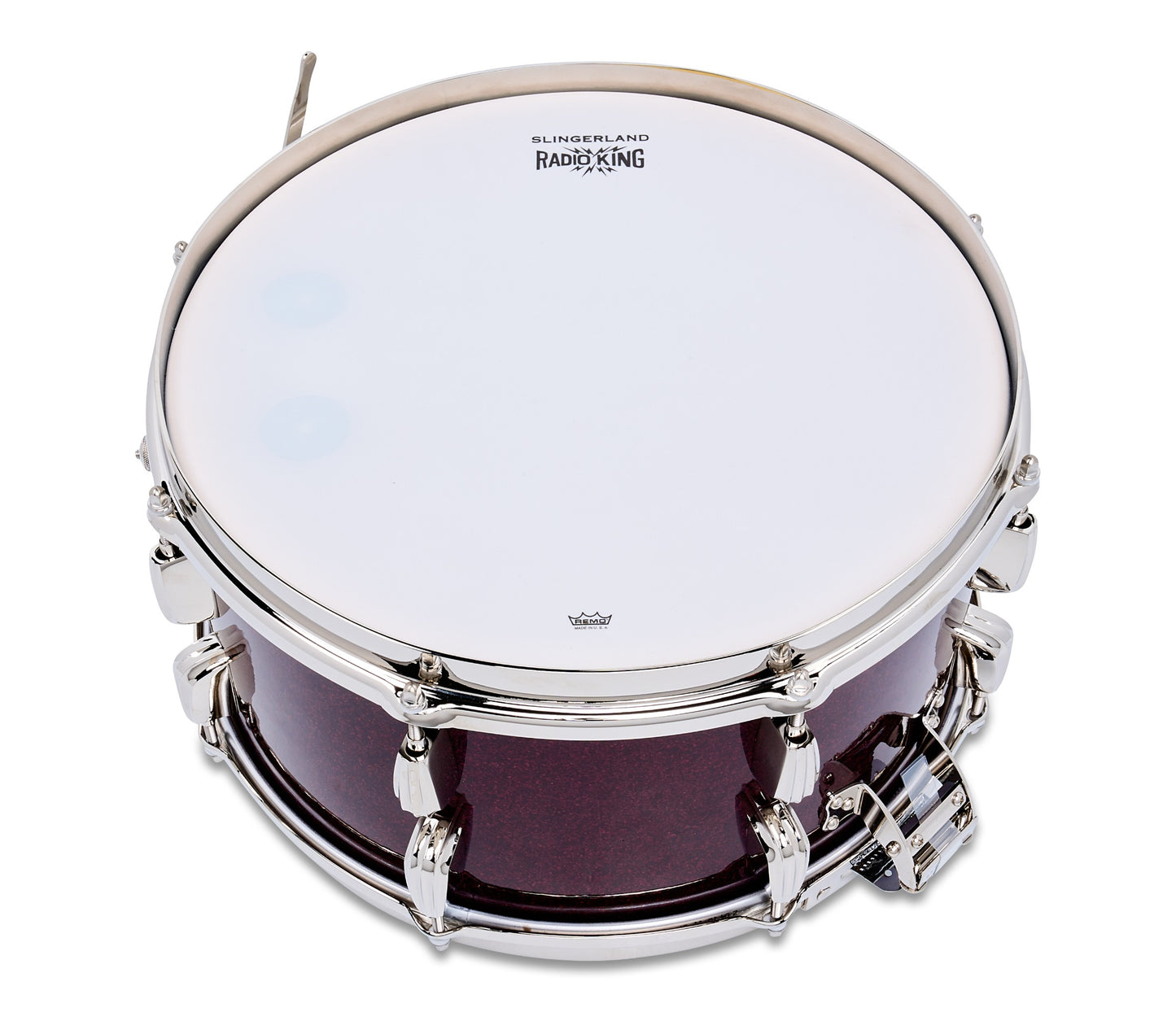 Slingerland Radio King 14" x 7" Snare Drum In Maroon Glass