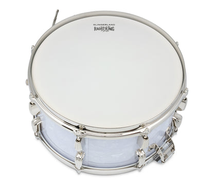 Slingerland Radio King 14" x 7" Snare Drum In White Marine Pearl top head