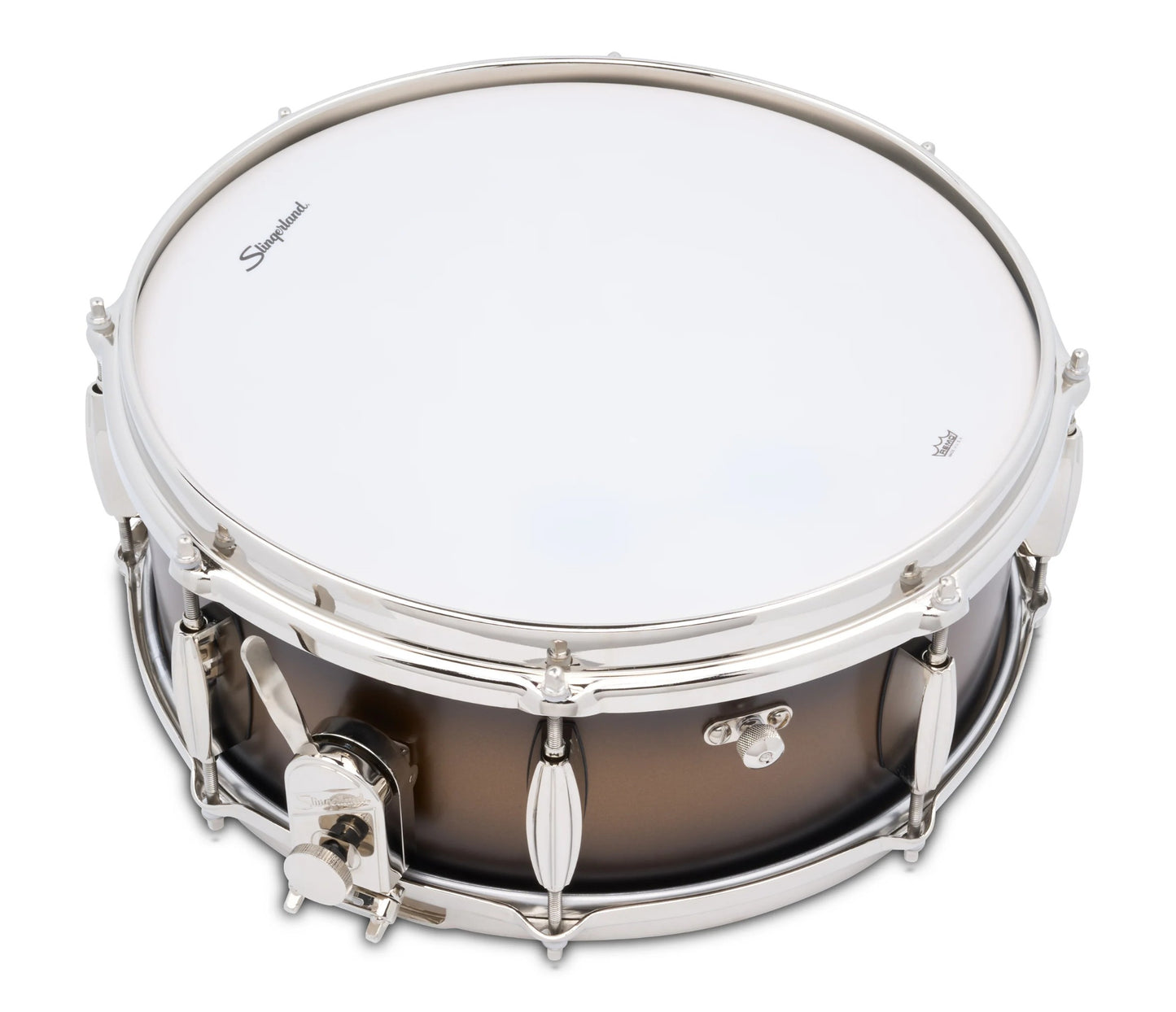 Slingerland Radio King Artist 14" x 5.5" Snare Drum in Black and Gold Lacquer