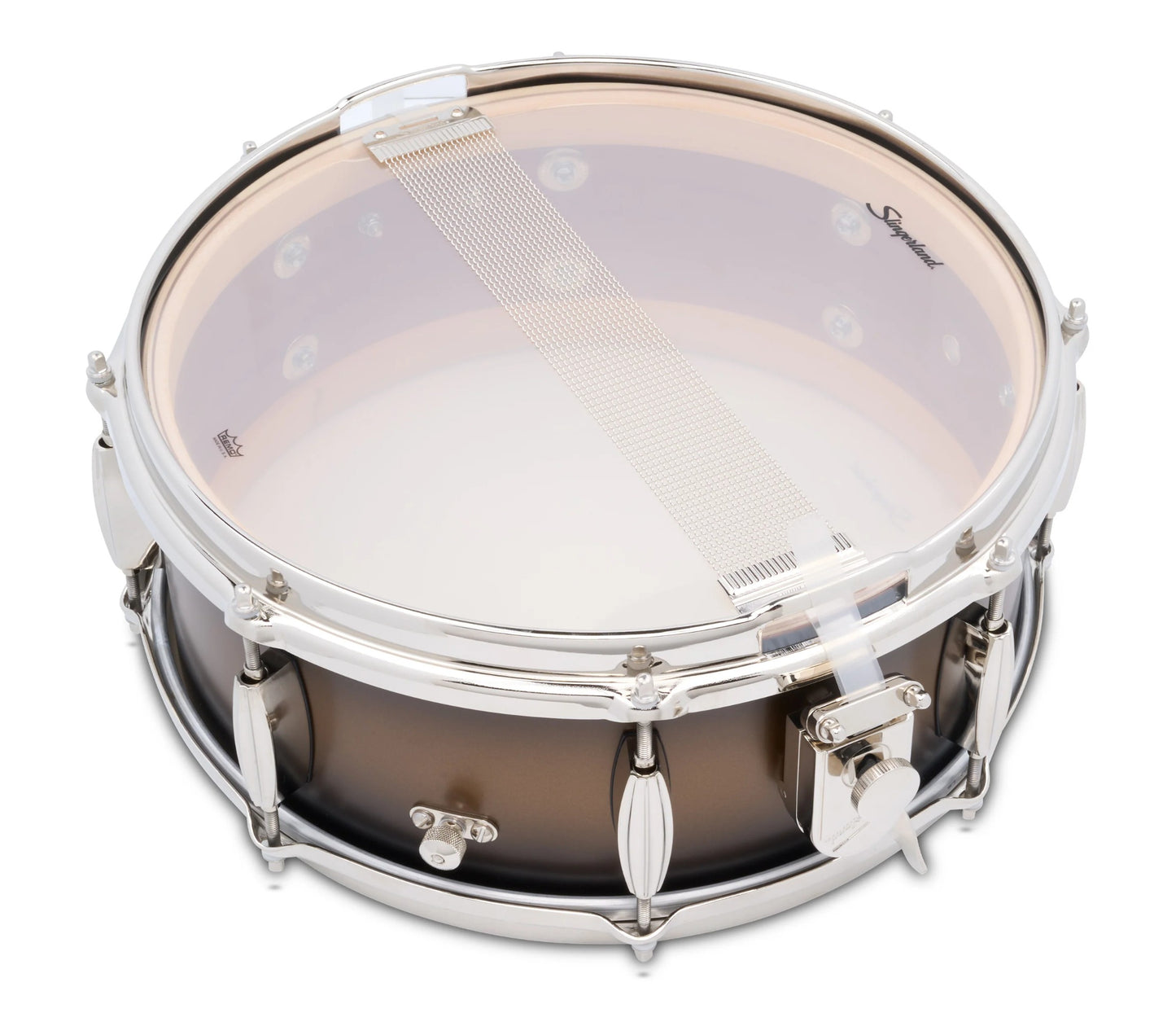 Slingerland Radio King Artist 14" x 5.5" Snare Drum in Black and Gold Lacquer