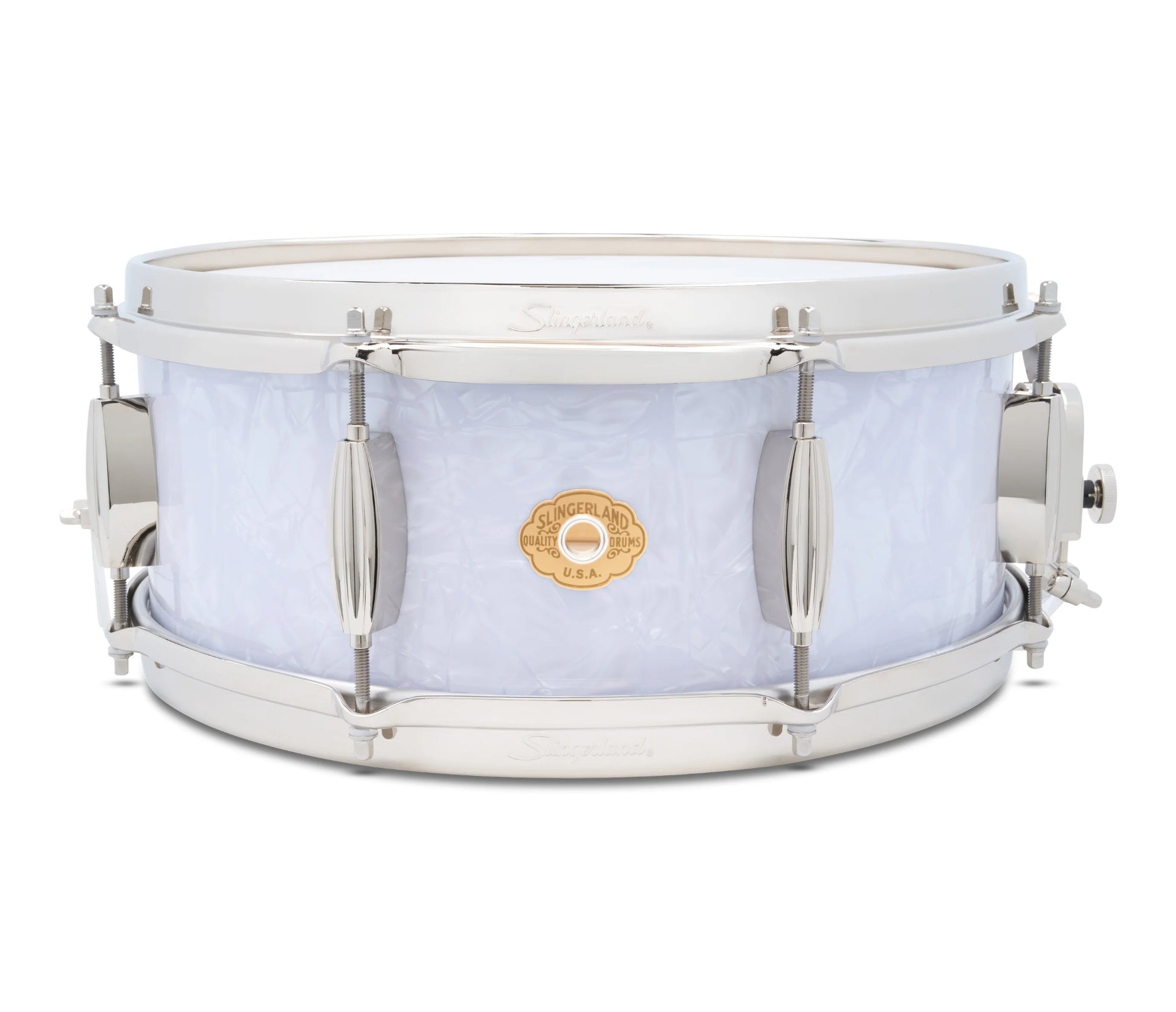 Slingerland Radio King Artist 14" x 5.5" Snare Drum in White Marine Pearl