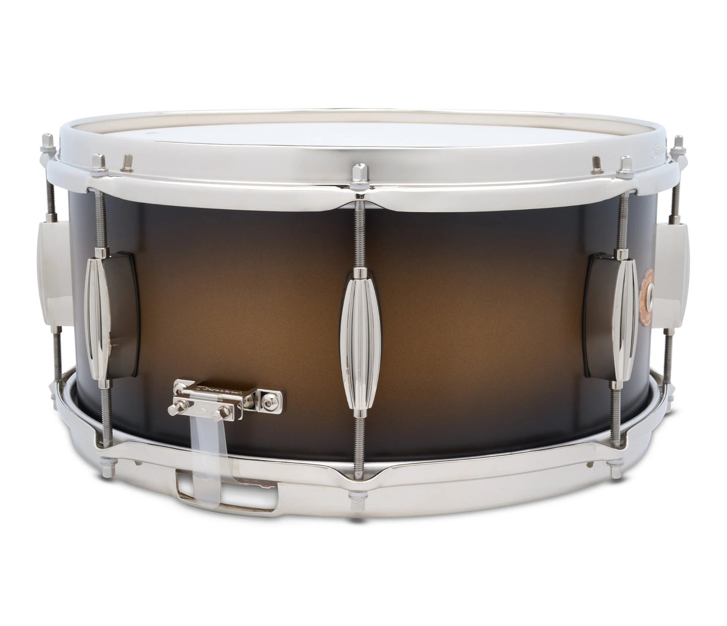 Slingerland Radio King Artist 14" x 6.5" Snare Drum in Black and Gold Lacquer