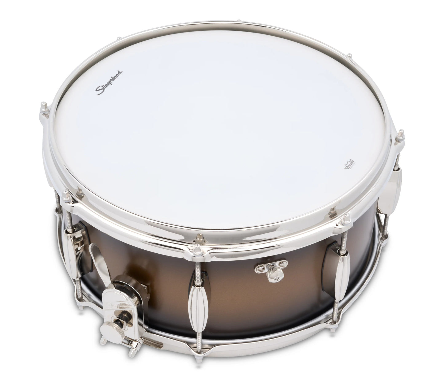 Slingerland Radio King Artist 14" x 6.5" Snare Drum in Black and Gold Lacquer