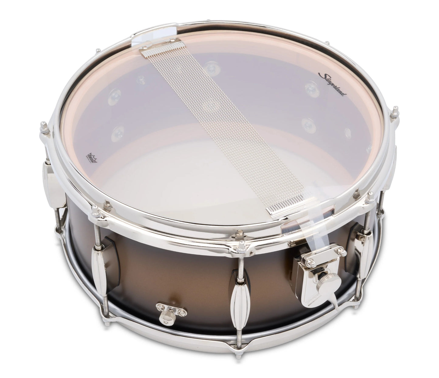 Slingerland Radio King Artist 14" x 6.5" Snare Drum in Black and Gold Lacquer