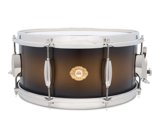 Slingerland Radio King Artist 14" x 6.5" Snare Drum in Black and Gold Lacquer