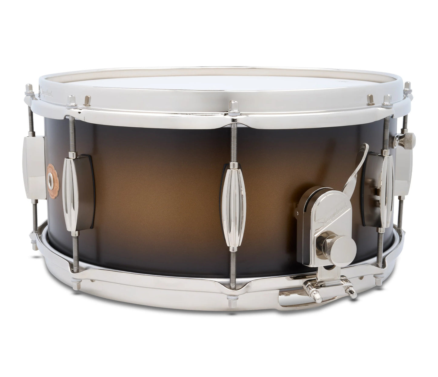 Slingerland Radio King Artist 14" x 6.5" Snare Drum in Black and Gold Lacquer