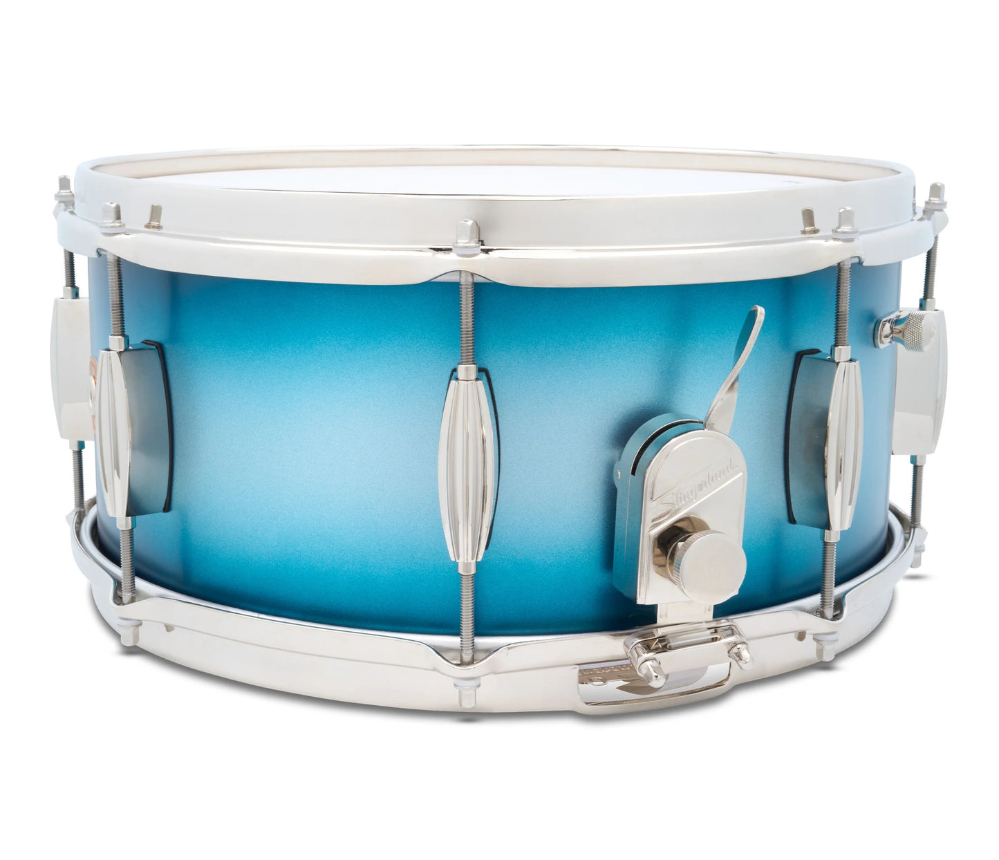 Slingerland Radio King Artist 14" x 6.5" Snare Drum in Blue and Silver Lacquer
