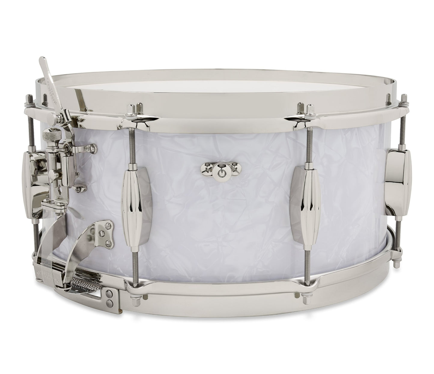 Slingerland Radio King 'Gene Krupa' 14" x 6.5" Snare Drum in White Marine Pearl